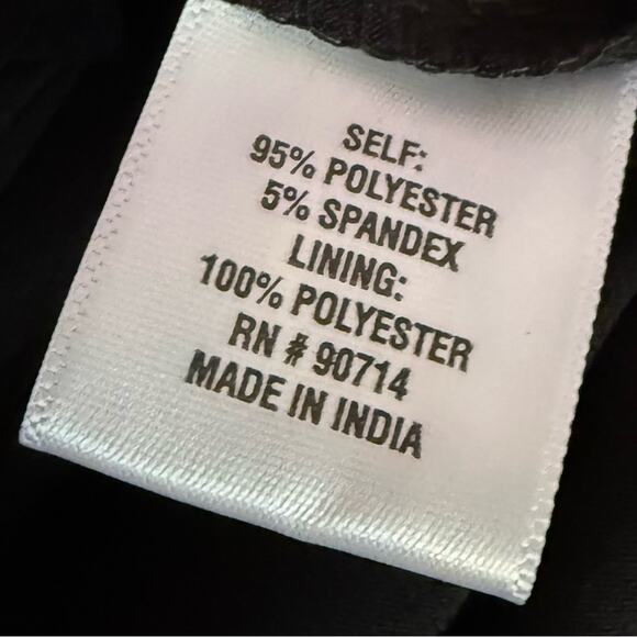 MSK Plus Size Belted Tulip-Sleeve Dress Black Women’s Sz 2X - Picture 6 of 7